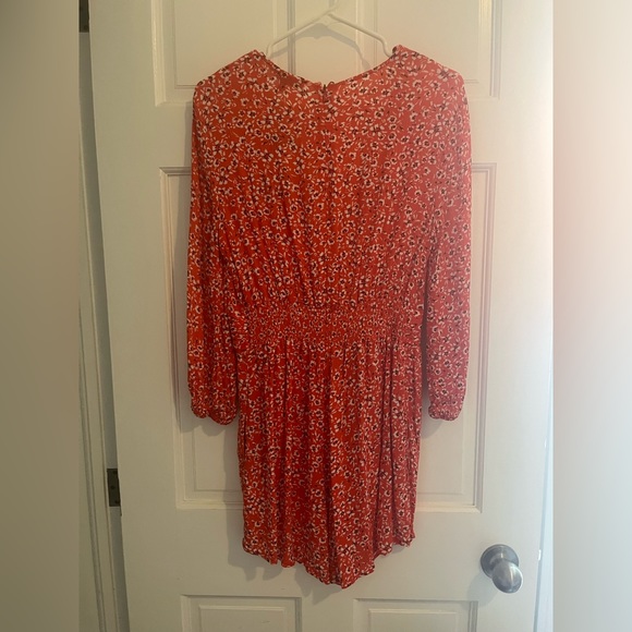 NWT Orange Floral Romper - Picture 2 of 4